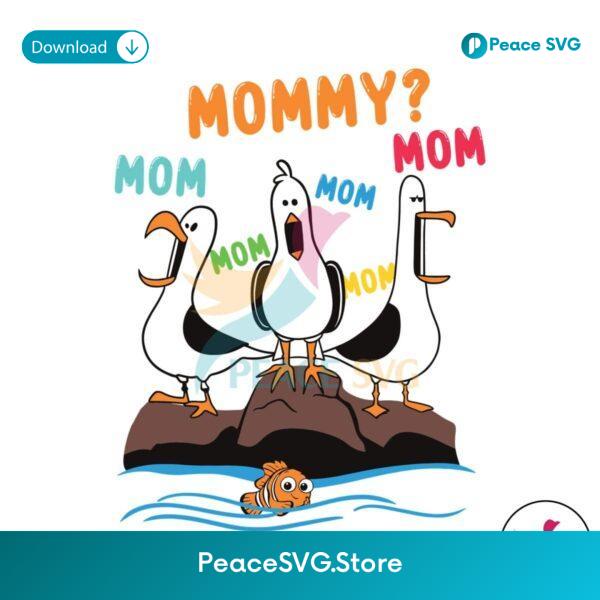 Disney Finding Nemo Seagull Mommy Mom Svg For Silhouette