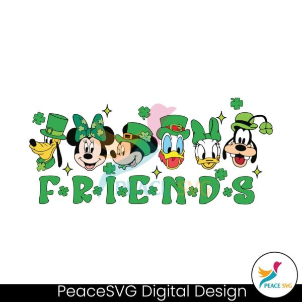 Disney Friends St Patricks Day Svg Layered File
