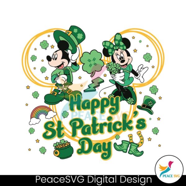 Disney Happy St Patricks Day Svg Layered File