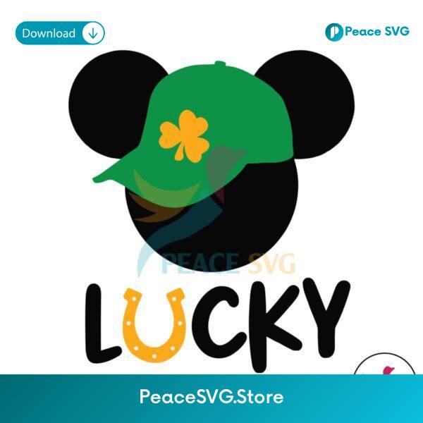 Disney Lucky Hat St Patricks Day Svg Digital Download