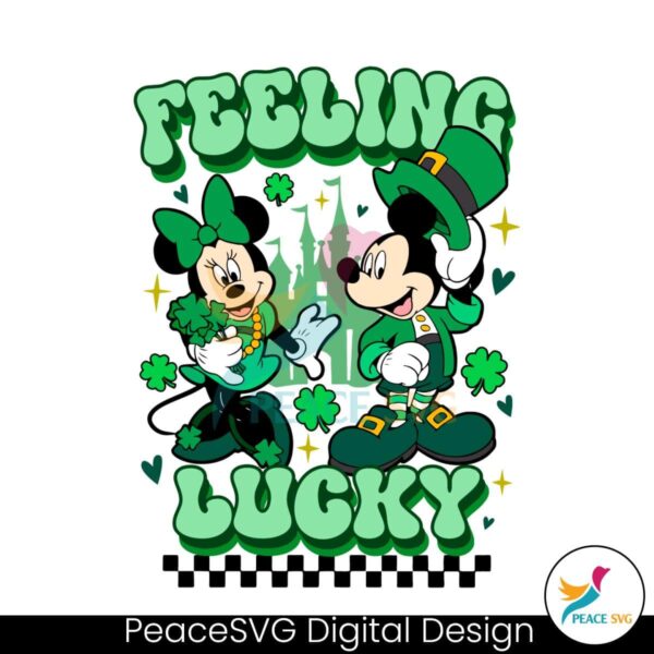 Disney Mickey Minnie Feeling Lucky Svg Vector File