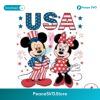 Disney Mickey Minnie Usa 4th Of July Svg Clipart