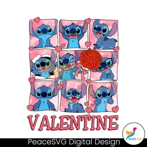 Disney Stitch Valentines Day Png Clipart