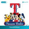 Disney Texas Rangers Babies Mlb Svg Digital Download