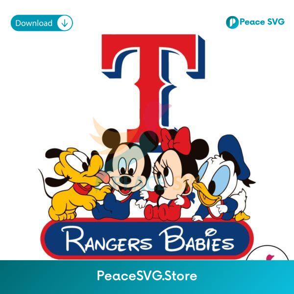 Disney Texas Rangers Babies Mlb Svg Digital Download