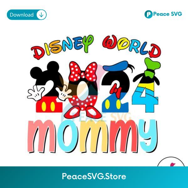 Disney World 2024 Mommy Cartoon Friends Svg Cricut Ready File