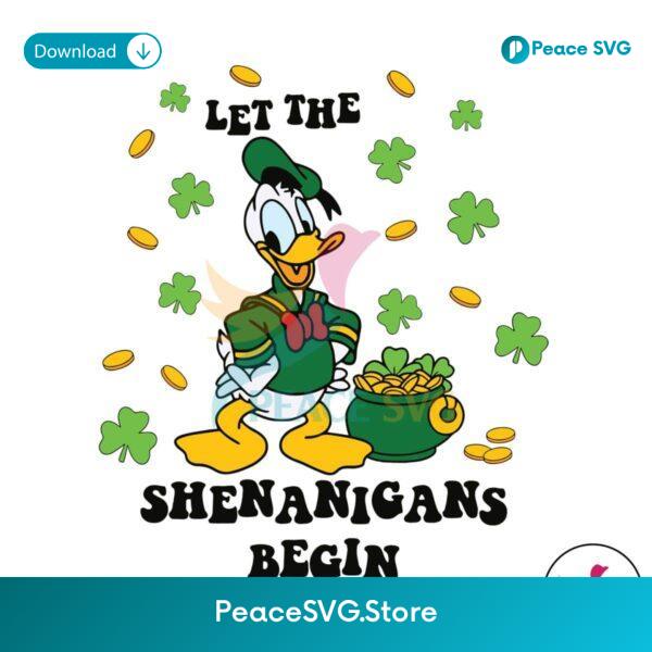Donald Duck Let The Shenanigans Begin Svg Printable Design