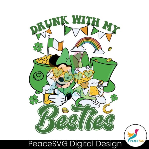 Drunk With My Besties Patricks Day Svg Clipart