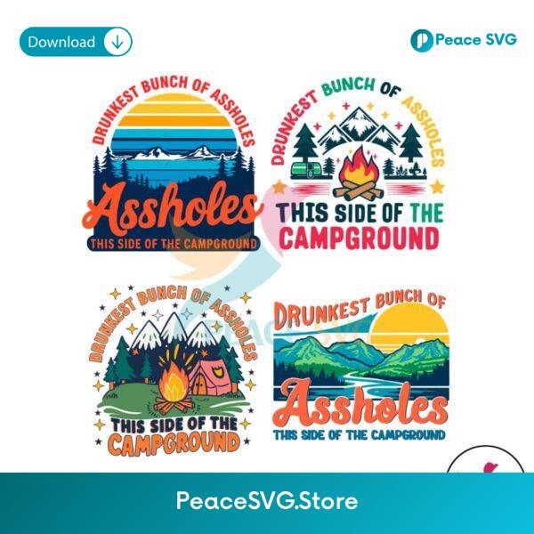 Drunkest Bunch Of Assholes Svg For Vinyl Cutting