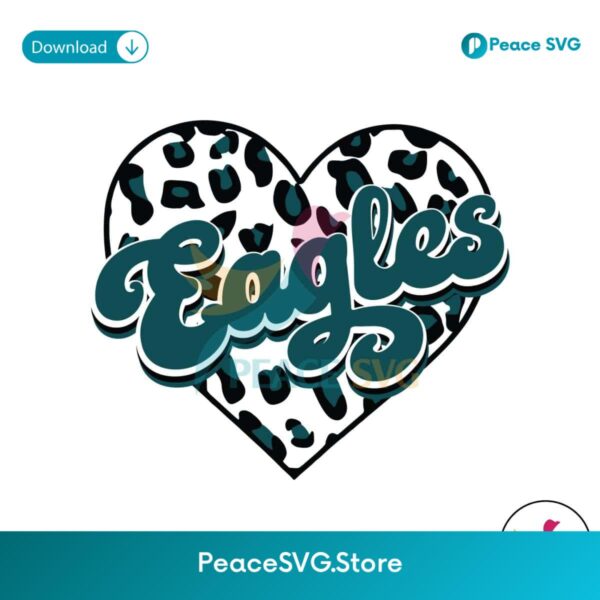 Eagles Heart Leopard Svg Vector File