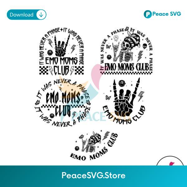 Emo Moms Club Motherhood Svg Cut File