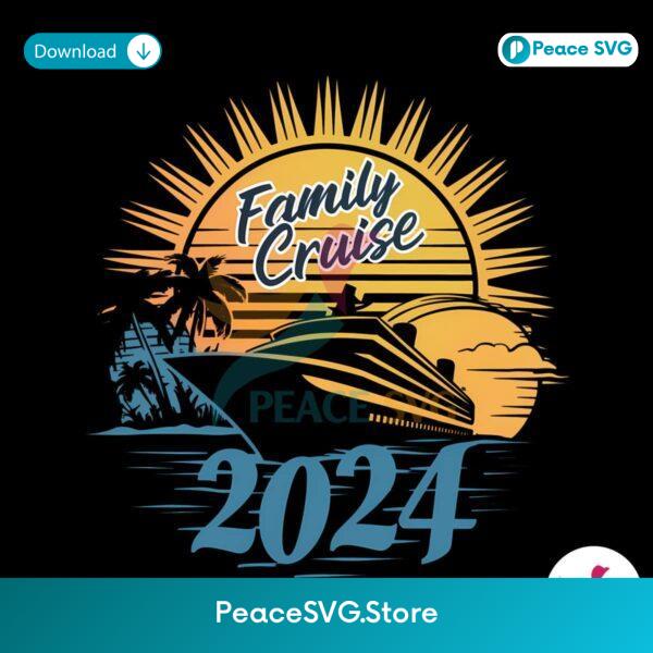 Family Cruise 2024 Sunset Vibes Png Clipart