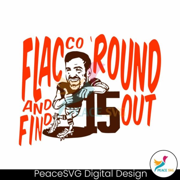 Flacco Round And Find Out Cleveland Browns Player Svg Layered File