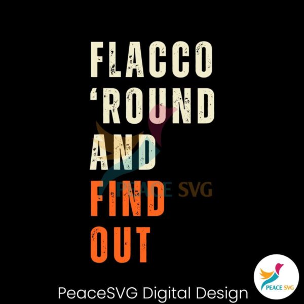 Flacco Round And Find Out Football Svg Cricut Ready File