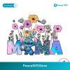 Floral Mama Stitch Happy Mothers Day Png For Sublimation