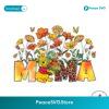 Floral Mama Winnie The Pooh Png Digital Download