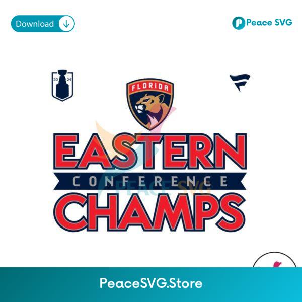Florida Panthers 2024 Eastern Conference Champions Svg For Silhouette