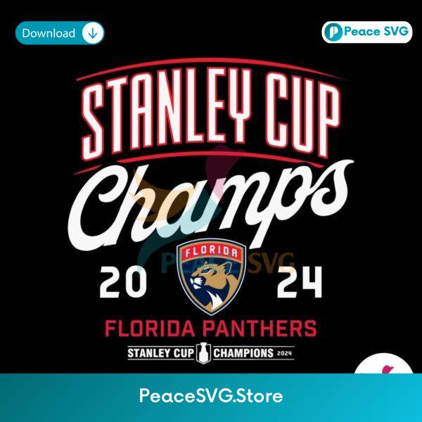 Florida Panthers Stanley Cup 2024 Champs Svg For Silhouette