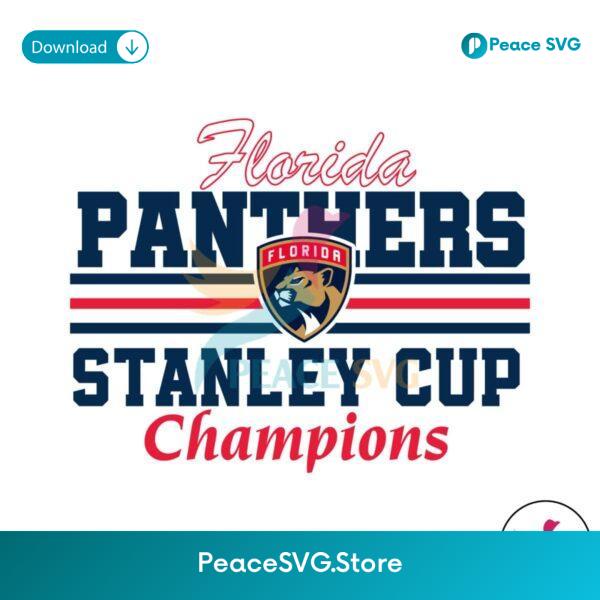 Florida Panthers Stanley Cup Champions Svg For Silhouette