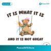 Free Bear Meme It Is What It Is And It Is Not Great Svg Files For Cricut