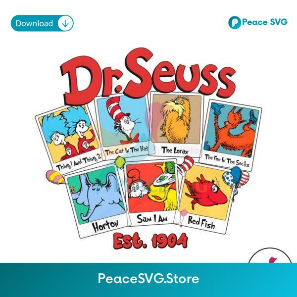 Free Dr Suess Est 1904 The Cat In The Hat Png For Sublimation