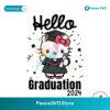 Free Groovy Hello Graduation 2024 Kitty Svg For Vinyl Cutting
