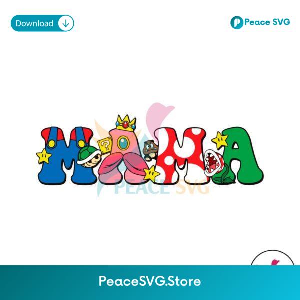 Free Groovy Super Mario Mama Svg Digital Download