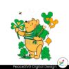 Free Happy St Patricks Day Winnie The Pooh Svg Digital Download