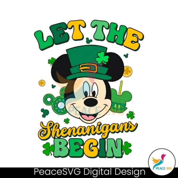 Free Let The Shenanigans Begin Mickkey Png Clipart