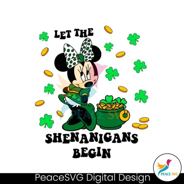 Free Minnie Let The Shenanigans Begin Svg Cut File
