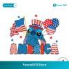 Free Retro Disney Stitch America Svg Layered File