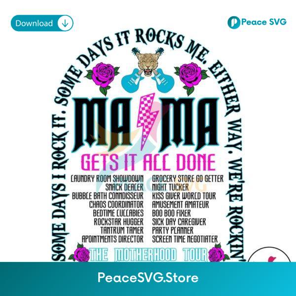 Free Retro Mama Gets It All Done Png Digital Download