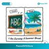 Free Summer Vacay First Teach Then Beach Png Printable File