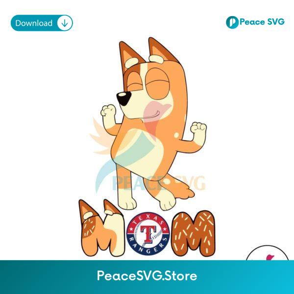 Funny Bingo Mom Texas Rangers Svg Printable Design