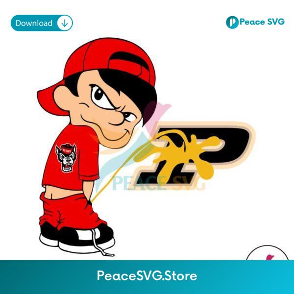 Funny Boy Nc State Piss On Purdue Boilermakers Svg Files For Cricut