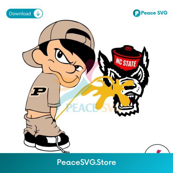 Funny Boy Purdue Boilermakers Piss On Nc State Wolfpack Svg Digital Download