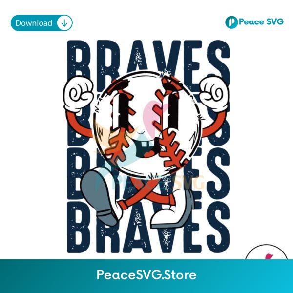 Funny Braves Baseball Mlb Team Svg Digital Download
