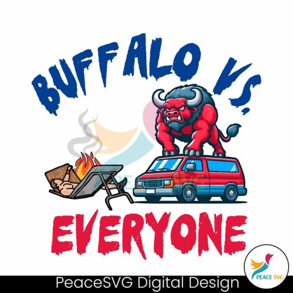 Funny Buffalo Vs Everyone Football Png For Sublimation