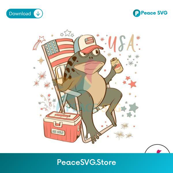 Funny Fourth Of July Patriotic Frog Svg Files For Cricut