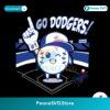 Funny Go Dodgers Mlb Baseball Svg Instant Download