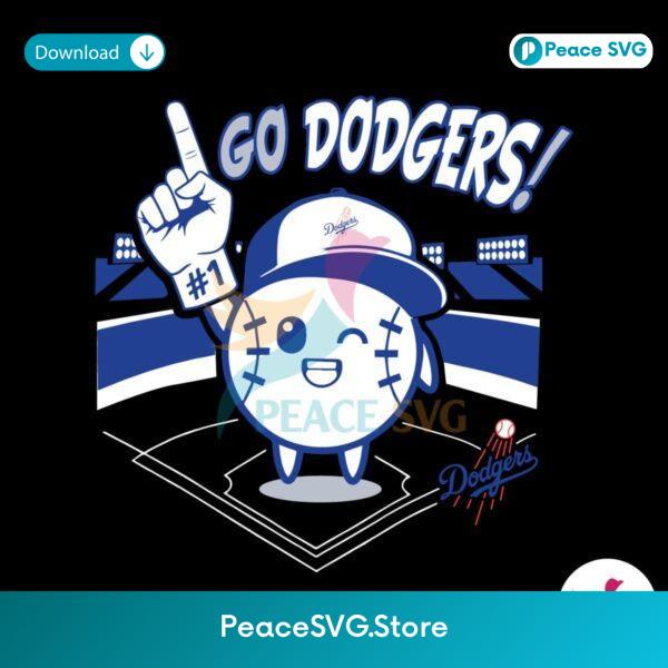 Funny Go Dodgers Mlb Baseball Svg Instant Download