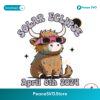 Funny Highland Cow Solar Eclipse April 8th 2024 Svg Vector File
