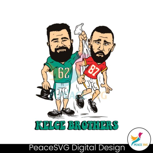 Funny Kelce Brothers Jason Travis Kelce Svg Clipart