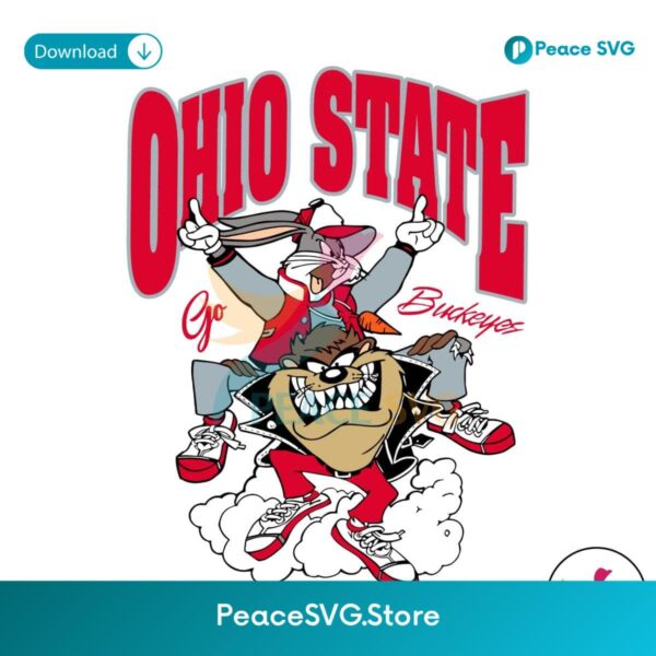 Funny Looney Tunes Ohio State Go Buckeyes Svg Instant Download
