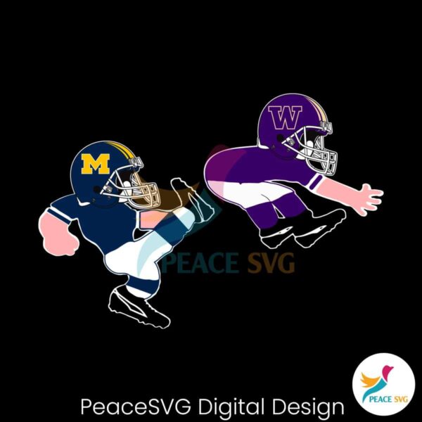 Funny Michigan Wolverines Kicks Washington Huskies Svg Instant Download