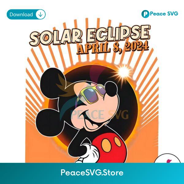 Funny Mickey Total Solar Eclipse Png Digital Download