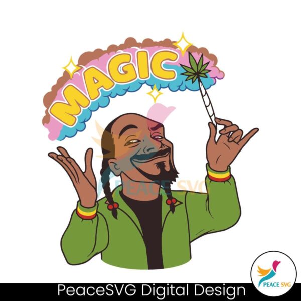 Funny Snoop Dogg Magic Svg Files For Cricut