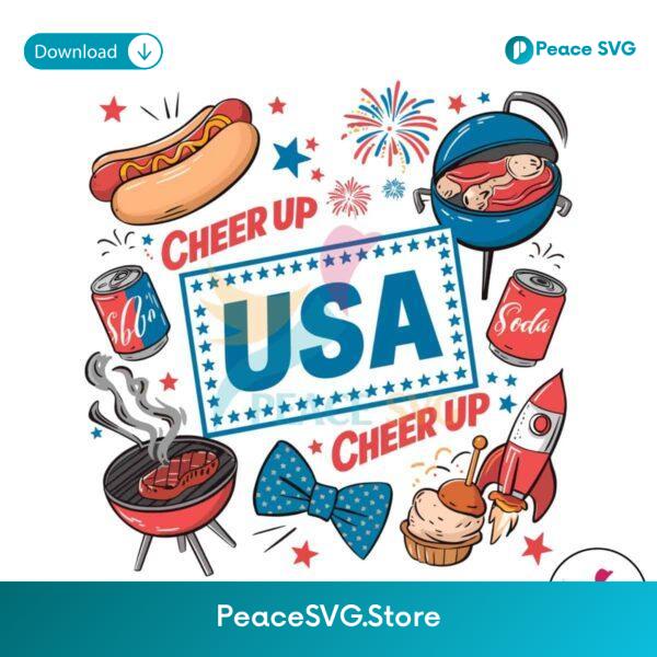 Funny Usa Cheer Up Patriotic Party Png For Sublimation