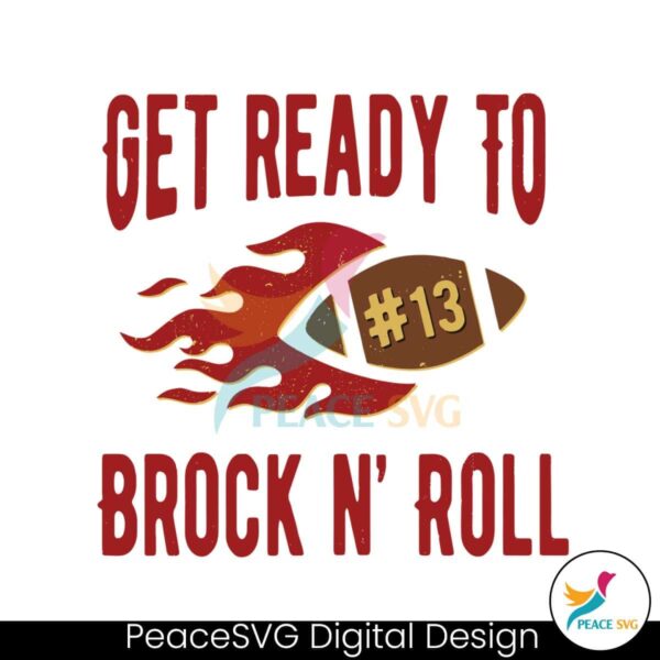 Get Ready To Brock N Roll Football Svg For Silhouette