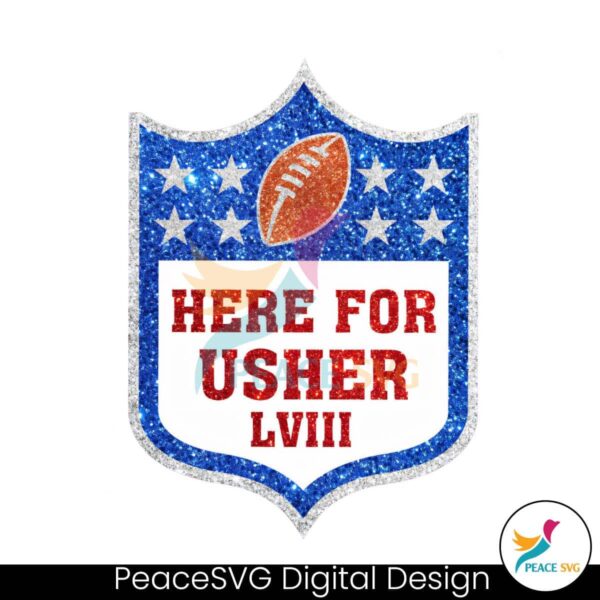 Glitter Here For Usher Lviii Football Png High Resolution